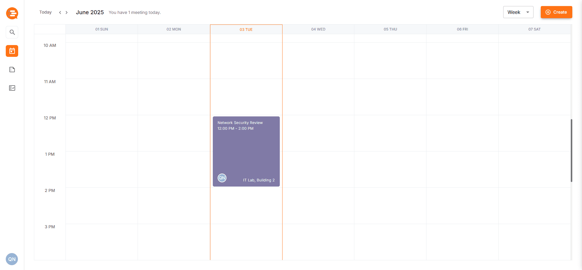Infange project interface screen 2